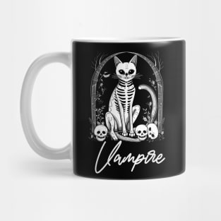 Black Vampire Cat Mug